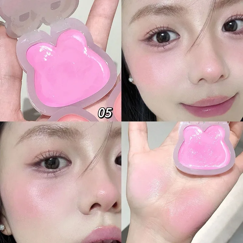 الأرنب متعدد عصا Waterlight توهج توسيع تمييز أحمر الخدود 3 في 1 بلسم ماكياج لطيف للخدود عيون الشفاه تركيبة نباتية الجمال #3