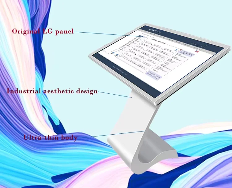 Pabrik Shenzhen Harga Terbaik Layar Sentuh Interaktif Kios Informasi 75 Inci Layar LCD Layanan Mandiri