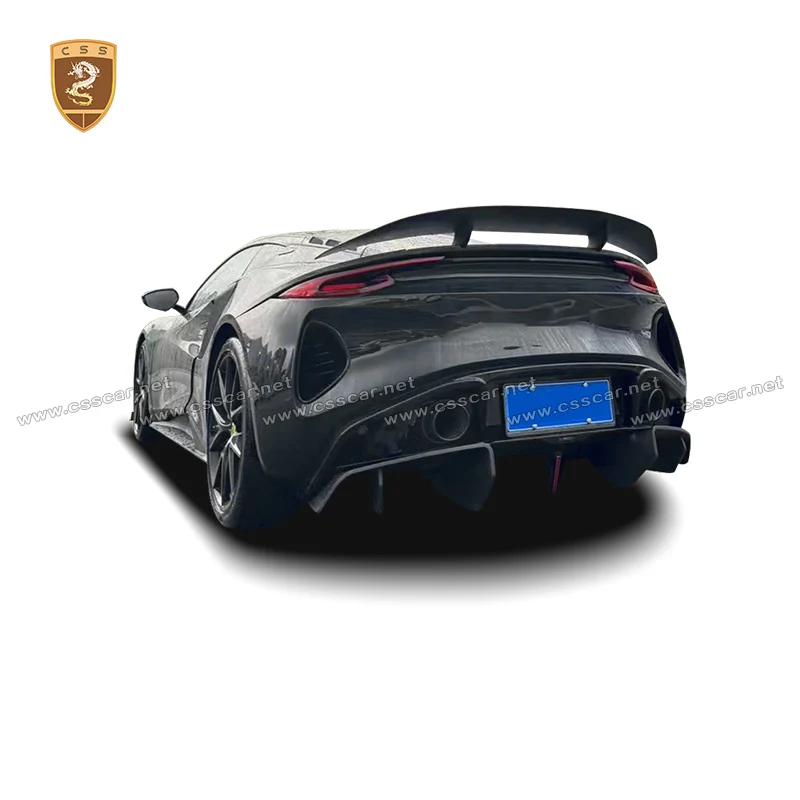 For Lotus Car Emira Kit refit Vor Style Dry Carbon Fiber Auto Hood Front Lip Rear Diffuser Side Skirt Door Panel Spoiler Bodykit