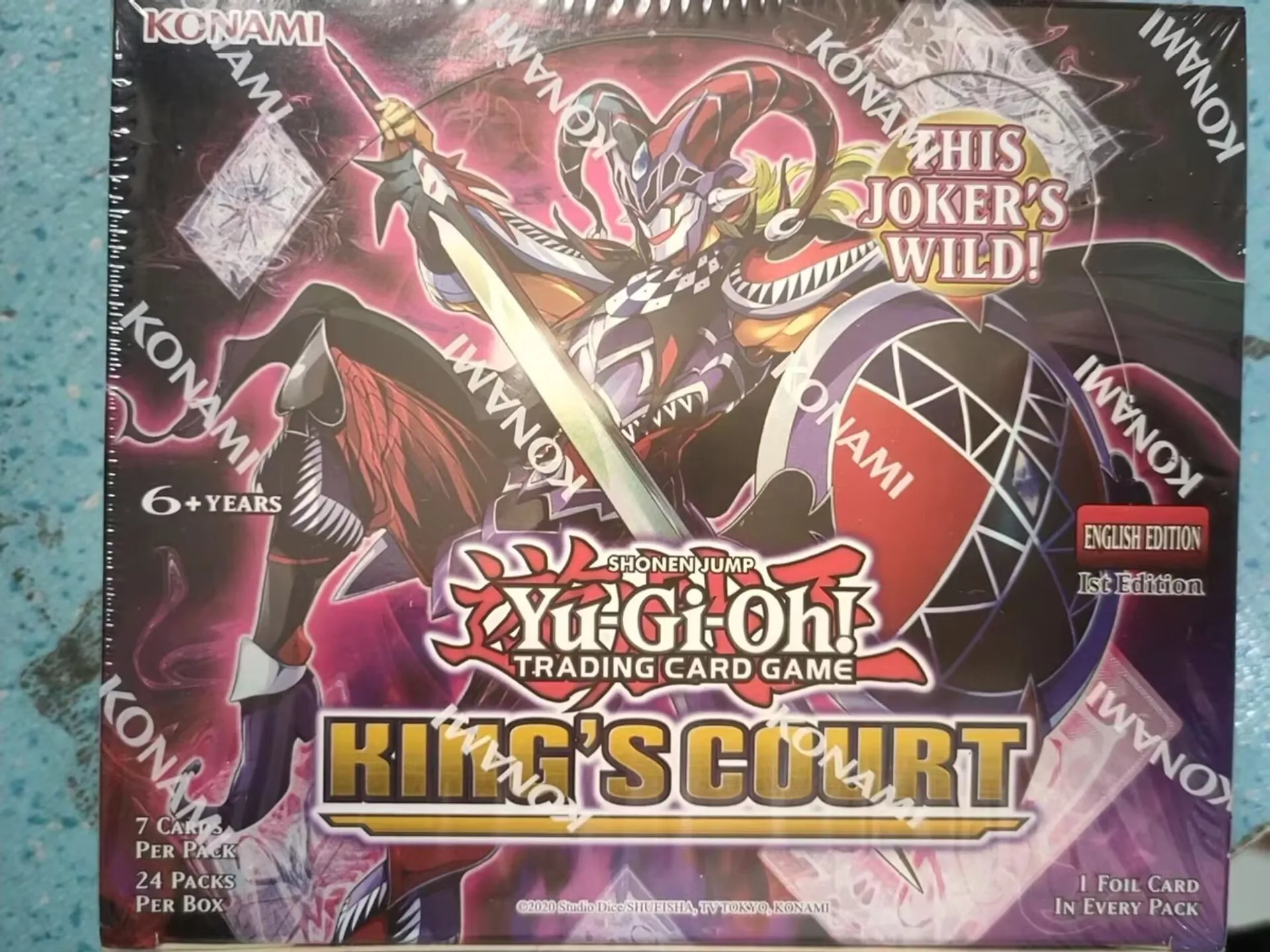 Yugioh KONAMI Duel Monsters TCG King's Court KICO English 1st Edition Collection Sealed Booster Box