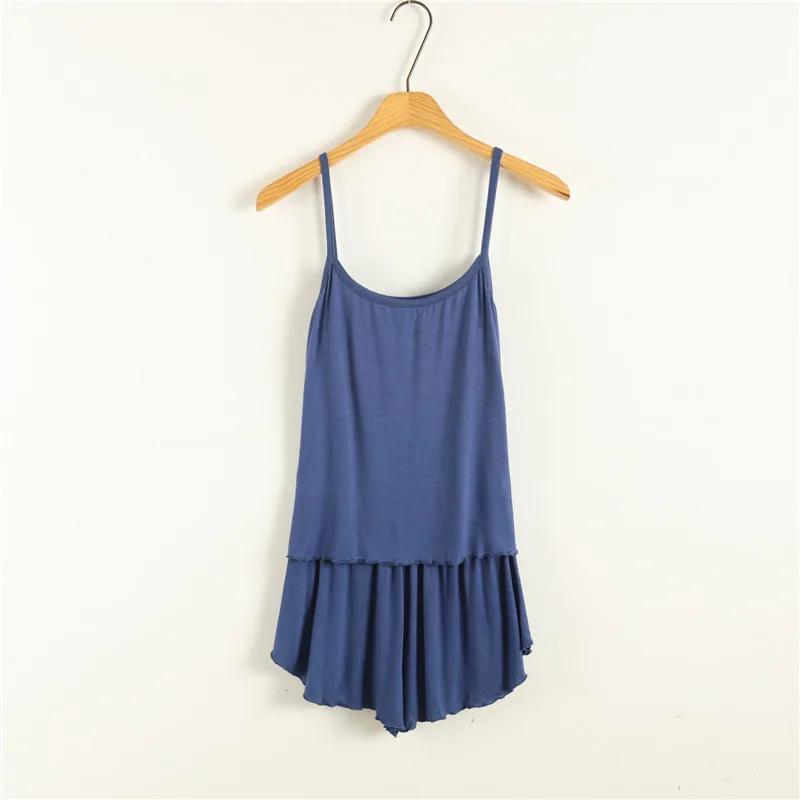 

Летний тонкий женский комплект из модала, домашняя одежда на бретелях, большой размер, весенне-осенний комплект из двух предметов, круглый Ne Svel