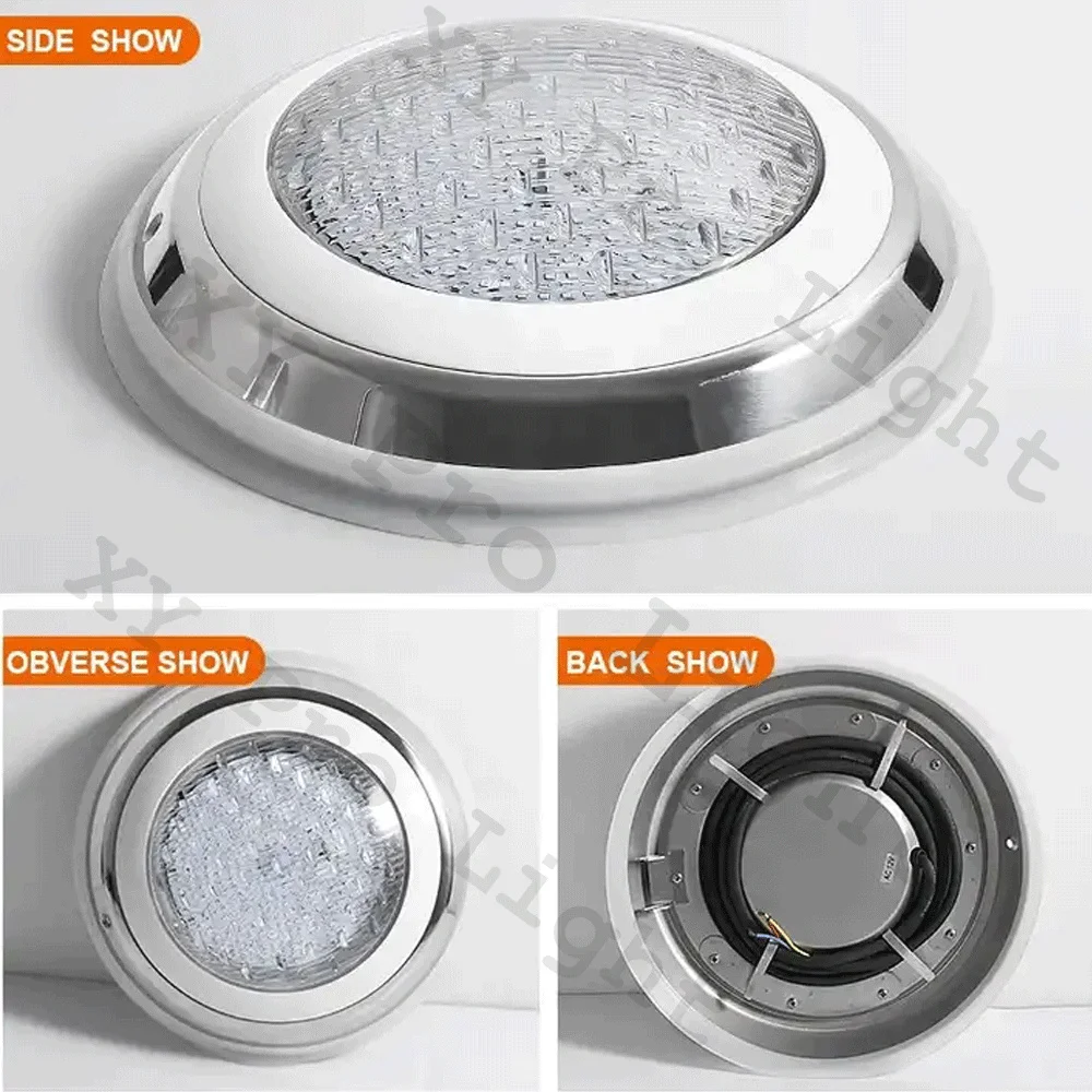 18 واط 24 واط RGB LED السباحة إضاءة حمام السباحة/المسبح IP68 مقاوم للماء AC12V 12 واط داخلي/خارجي RGB ضوء تحت الماء بركة LED Piscina Luz الأضواء #5