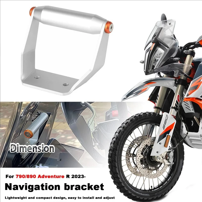 

For 790/890ADV R adventure 2023- Accessories Phone Holder Windshied Mount Navigation Bracket GPS Smartphone Holder