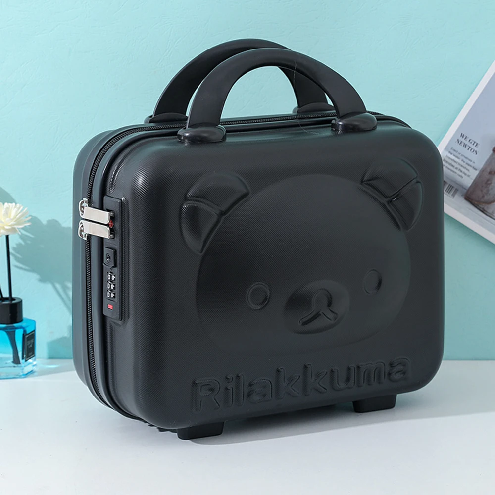 Children\'s portable suitcase mini makeup box small cartoon bear travel gift women cosmetic bag luggage