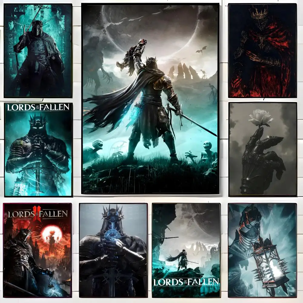 dark fantasy game poster L-Lords of the Fallen Poster Wall Art Print Decorative Mural Home Decor Gift Unframed