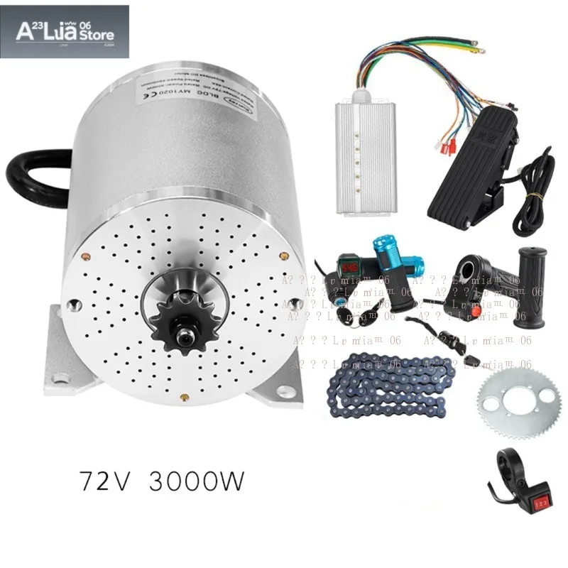 Brushless DC Motor 1000W 2000W 3000W Controller Kit Go Kart E-bike Scooter Buggy ATV Speed Regulator