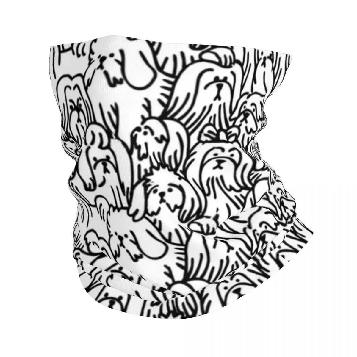 

Oh Shih Tzu Dog Bandana Neck Cover Printed Wrap Mask Scarf Warm FaceMask Cycling For Men Women Adult Winter