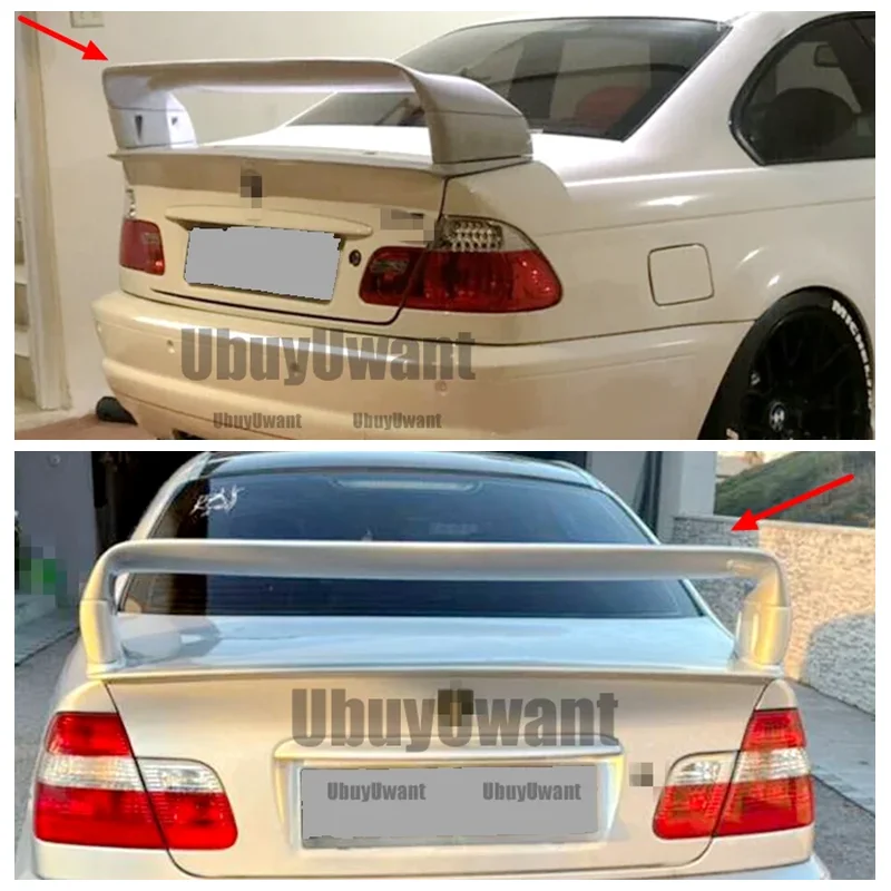 

Спойлер багажника, спойлер из углеродного волокна, глянцевый черный задний спойлер багажника для BMW E46 Coupe Sedan M3, только 2 двери 1998-2006 гг.