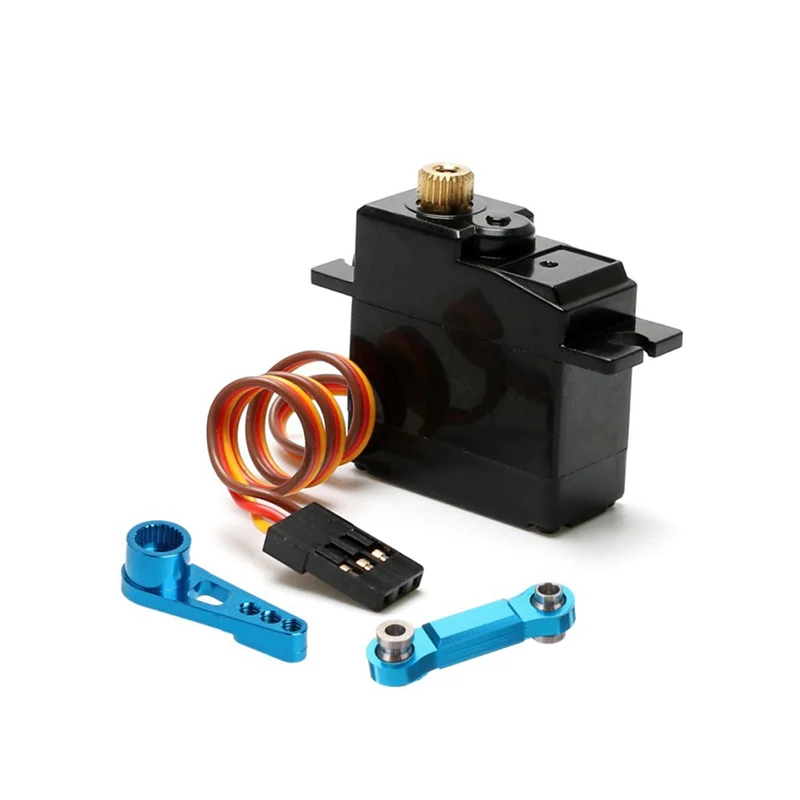 FBIL-2X Drie Draad Metal Gear Servo Met Servo Arm Servo Staaf Voor Wltoys 144001 124019 124018 A959-B A959 RC Auto Upgrade Onderdelen
