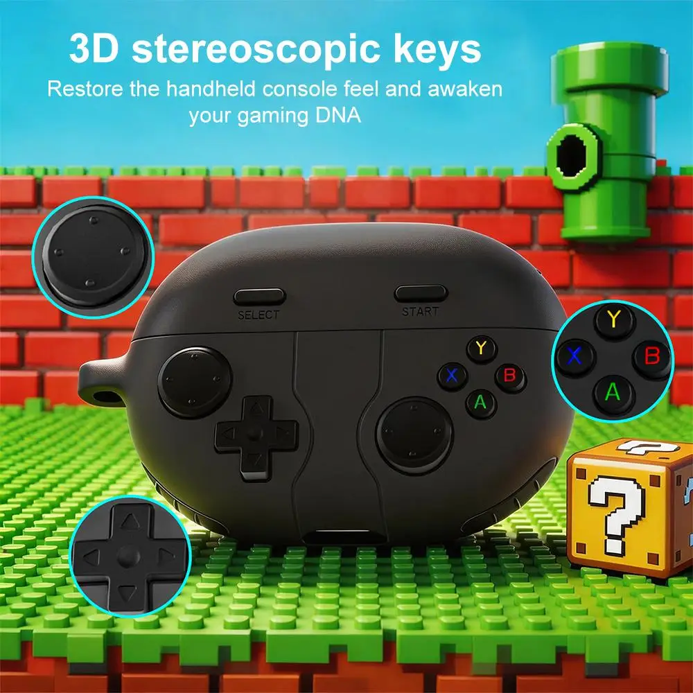 For Huawei FreeBuds Pro 5 XDcase Retro Game Console Style Silicone Earbuds Case