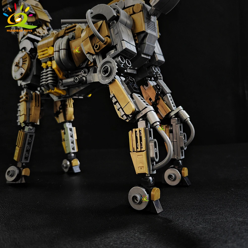 HUIQIBAO 924 sztuk MOC techniczny Model łosia jeleń klocki mechaniczne zestaw klocków ze zwierzętami miasto zabawki konstrukcyjne dla dzieci