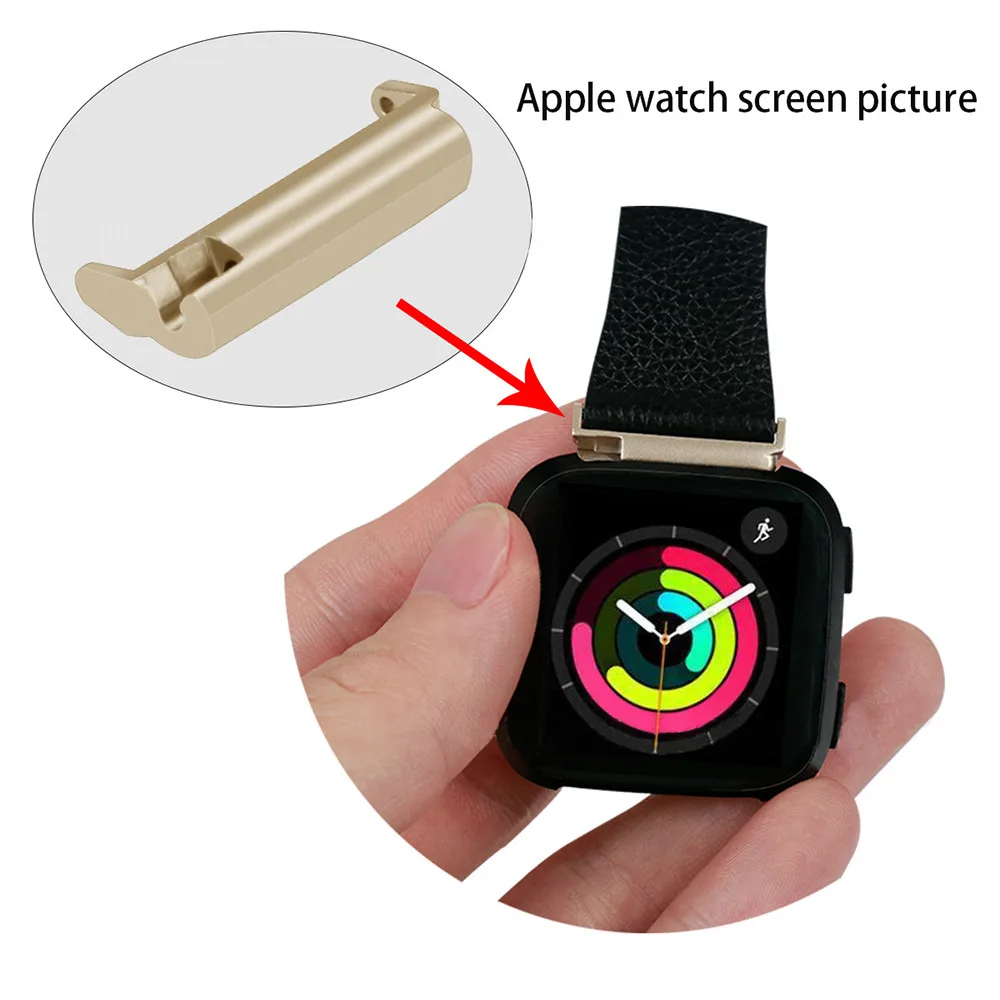 316SS موصل محول ل Fitbit فيرسا الفولاذ المقاوم للصدأ محول ل Fitbit Versa2/لايت سوار ساعة حزام الملحقات