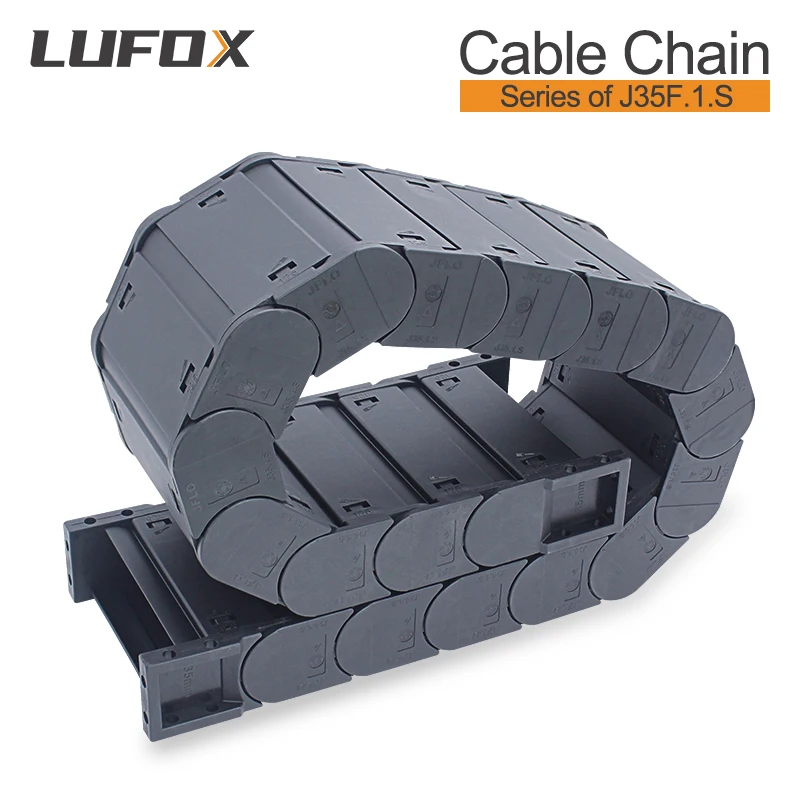 High quality 1-meter cable drag chain Series of J35F.1.S-enclose type both side opening