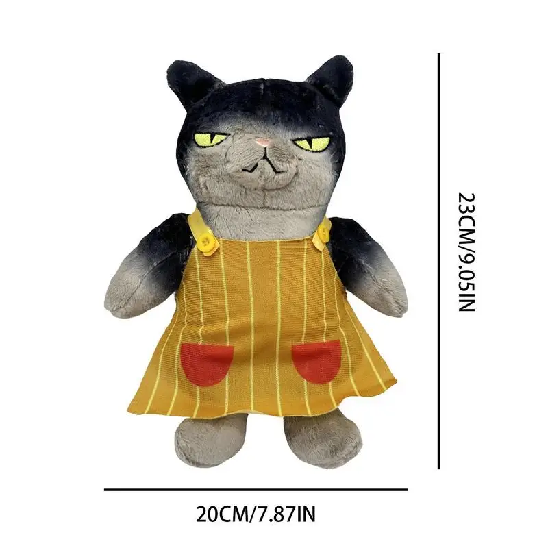 Anime Cat Figure Doll Cozy Fluffy Cat Plushie Toy Pet Pluszowa poduszka Cat Toy Doll Gift For Kids Amine Fans