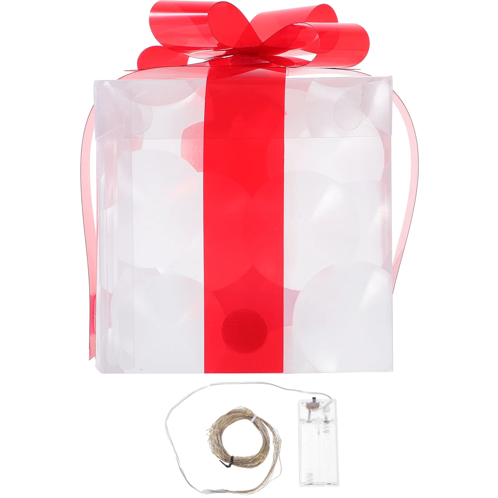 صندوق هدايا عيد الميلاد المضيء LED مضاء صندوق هدايا عيد الميلاد نافذة المتجر الحلي زينة الحفلات زينة هدية السنة الجديدة