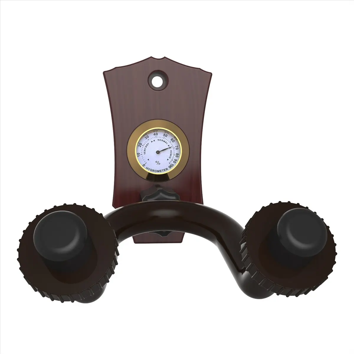 L79A 2-In-1 Guitar Wall Mount with Hygrometer Humidity Meter Guitar Wall Hanger Stringed Instrument Holder Wall Hook