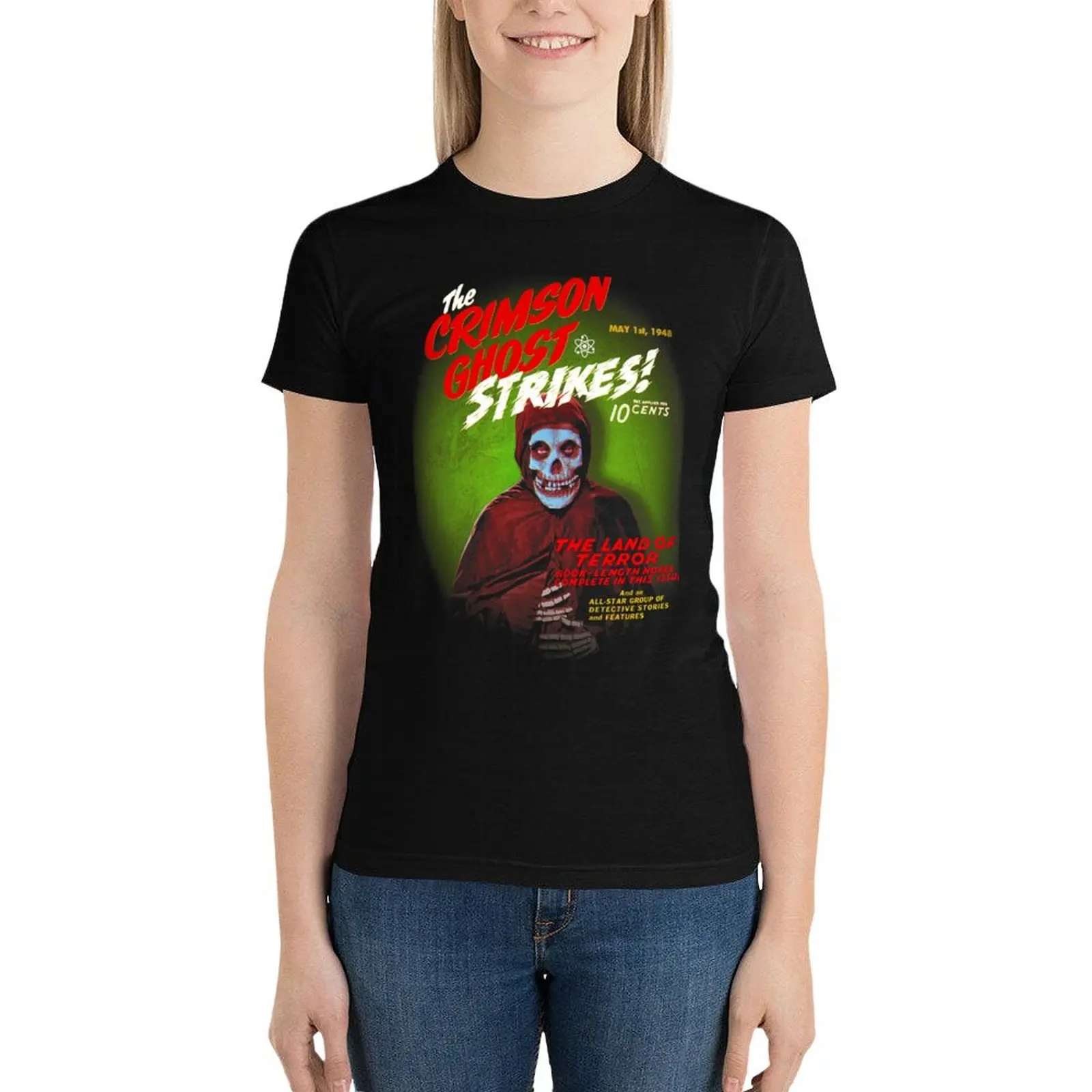 The Crimson Ghost Strikes! T-Shirt Short sleeve tee summer tops summer blouses woman 2024