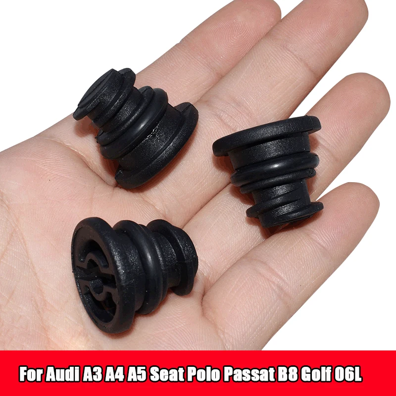 10pcs 06L103801 Engine Oil Drain Plug Screw CAP Sump Pan Nut Bolt Black for New Audi A4L/Q5 Volkswagen Golf Passat