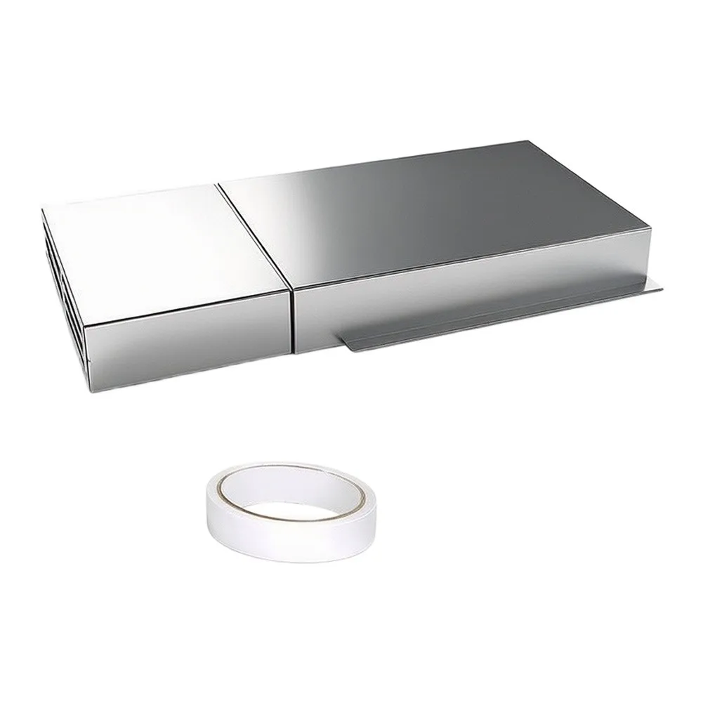 Side Vent Diverter Adjustable Vent Extender High Strength Aluminum Alloy Sleek Modern Silver Finish For Furniture Bottom Vents