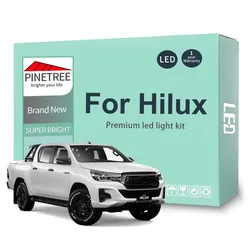 8Pcs Led Interior Light Kit For Toyota Hilux AN120 AN130 2016 2017 2018 2019 2020 2021 2022 2023 2024 Canbus No Error