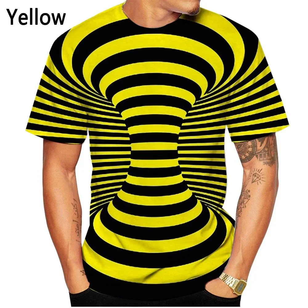 Summer Children New Fashion Vertigo Hypnotic 3D Printed T-Shirt Girls Boys Casual School Short Sleeve T Shirt 4-13Y Kids Tees image 2