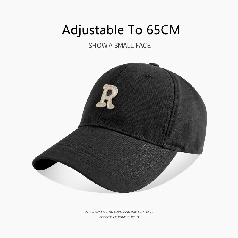 Large Size(60-65cm)/Free Size Baseball Cap Men Cool Hip Hop Caps Adult Flat Peak Letter Personalized Snapback Hats Men Women