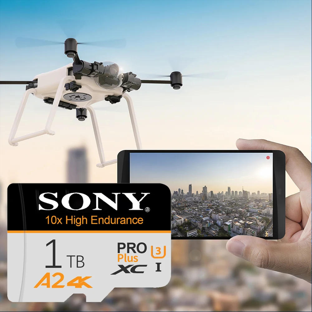 การ์ดหน่วยความจำ Sony SD 2TB 1TB 512GB 256GB 128GB Micro TF Card ถ่ายโอนข้อมูลเร็วพิเศษ - สำหรับโทรศัพท์และพีซีเพื่อเพิ่มความจุ