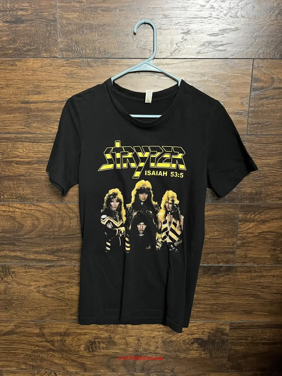 Stryper T shirt Band Isaiah 53 5 To Hell With the Devil S long or short sleeves