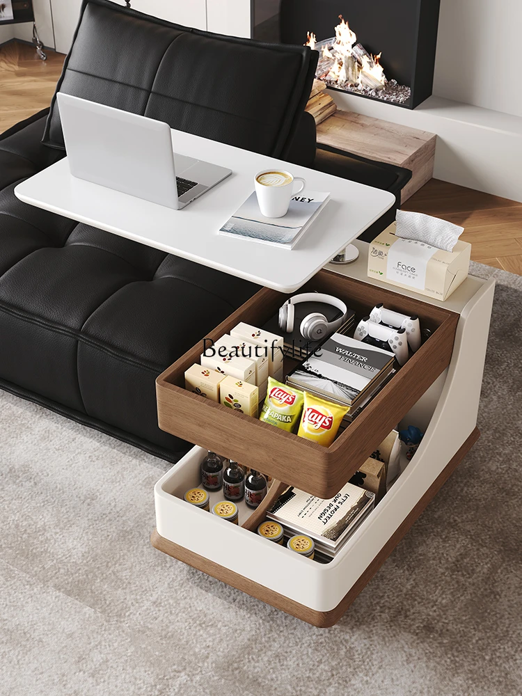 

Movable Coffee Table Multi-Function Cart Lifting Small Table