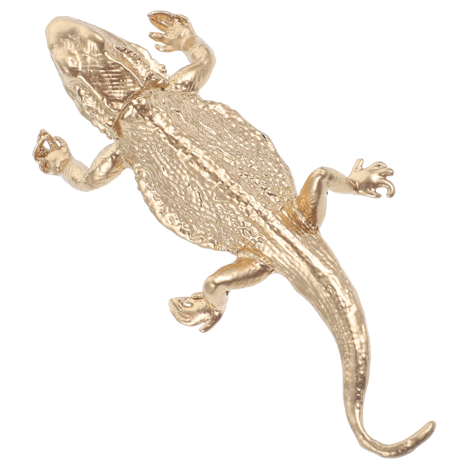 

Metal Lizard Ornament Material Chameleon Figure Desk Decoration Craft Reptile Model Animal Statue Small Glass