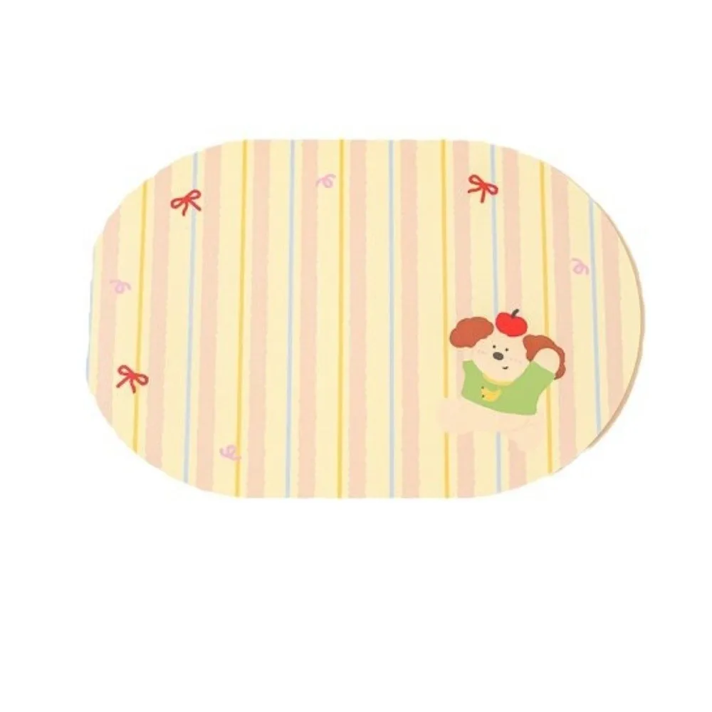 

Creative Cute Cartoon Print Placemats Anti Slip Waterproof Dining Table Place Mats Leather Easy to Cleaning Table Mat Hotel