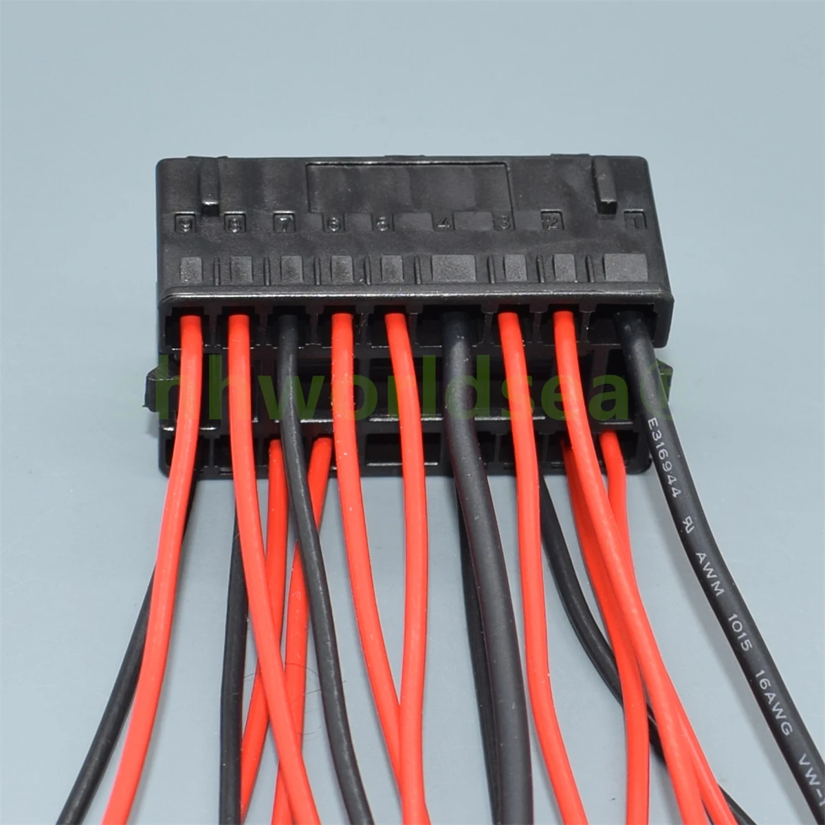 Shhworldsea 17 حفرة 1J0 972 999 سيارة السيارات العلوي كابل المقبس السيارات ضوء مصباح التوصيل 1J0972999 لشركة فولكس فاجن #4