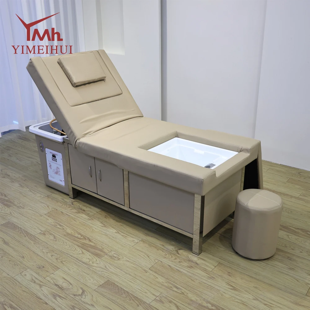 Salon Furniture Electric Multifunction Pedicure Shampoo Bed Head Spa Reclining Backrest Lift Washing Hair Beds