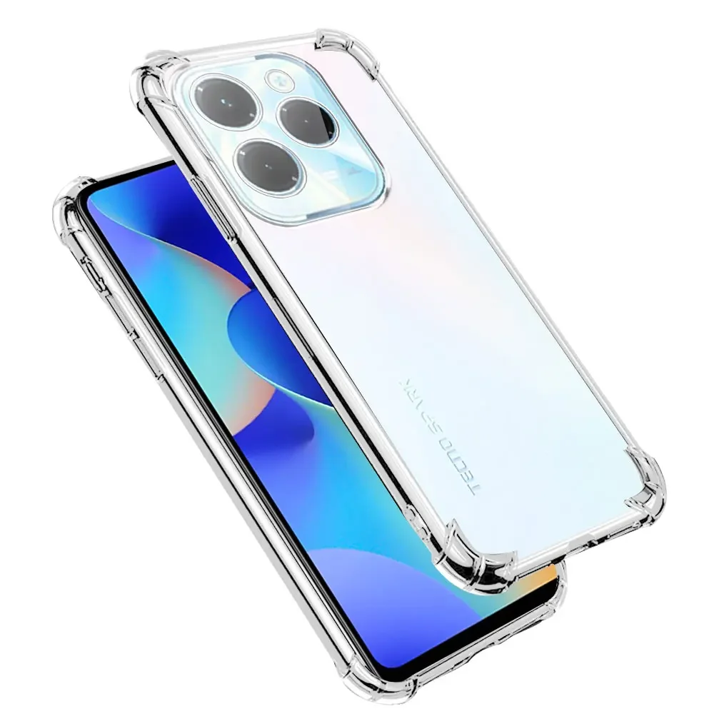 Shockproof Case For Infinix Hot 40 Pro Clear Silicone Soft Cases For Infinix Hot 40i Transparent Cover Hot40 40Pro Funda Coque