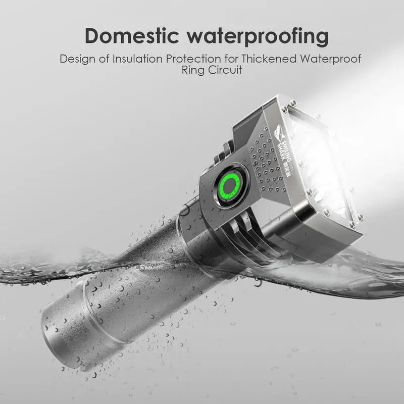 Most Powerful LED Flashlight USB Rechargeable Torch Light High Power Flashlight Lantern Long Shot Hand Lamp For Camping