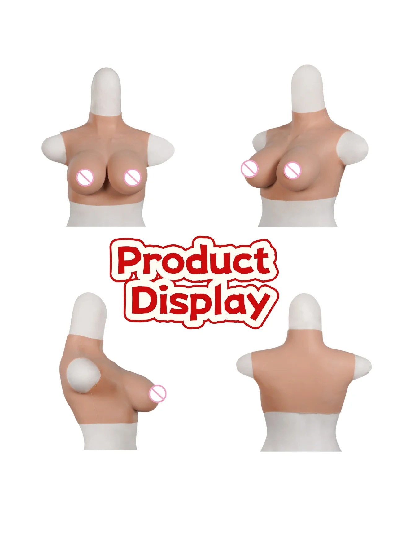 BCDEG cup Silicone Breast Form Crossdresser Fake Boobs Sexy Short Styles Cosplay Transgender  Drag Queen Sexy Style