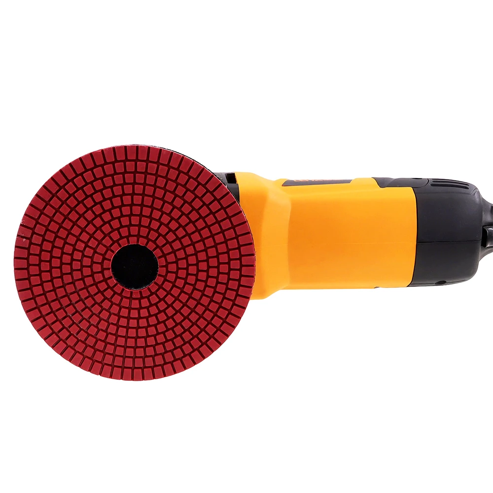 RIJILEI 6 Inch Stone Polishing Pad for Granite or Concrete Floor 150mm Flexible Wet Polishing Pad Marble Grinding Discs 6DS1