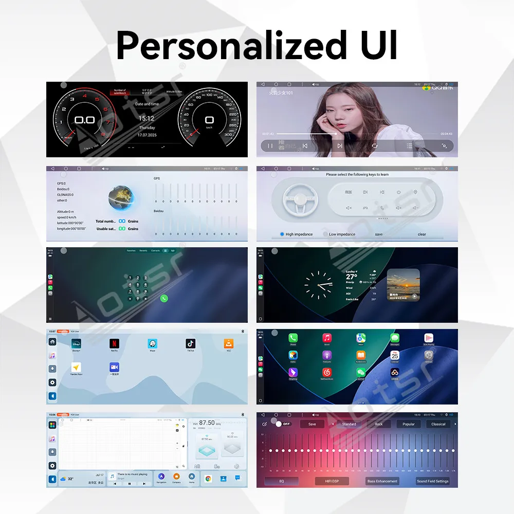 デュアル12.3インチスクリーン Android 13搭載 フォード フォーカス 2019-2022 カーラジオ GPSナビゲーション マルチメディアプレーヤー ステレオヘッドユニット CarPlay対応