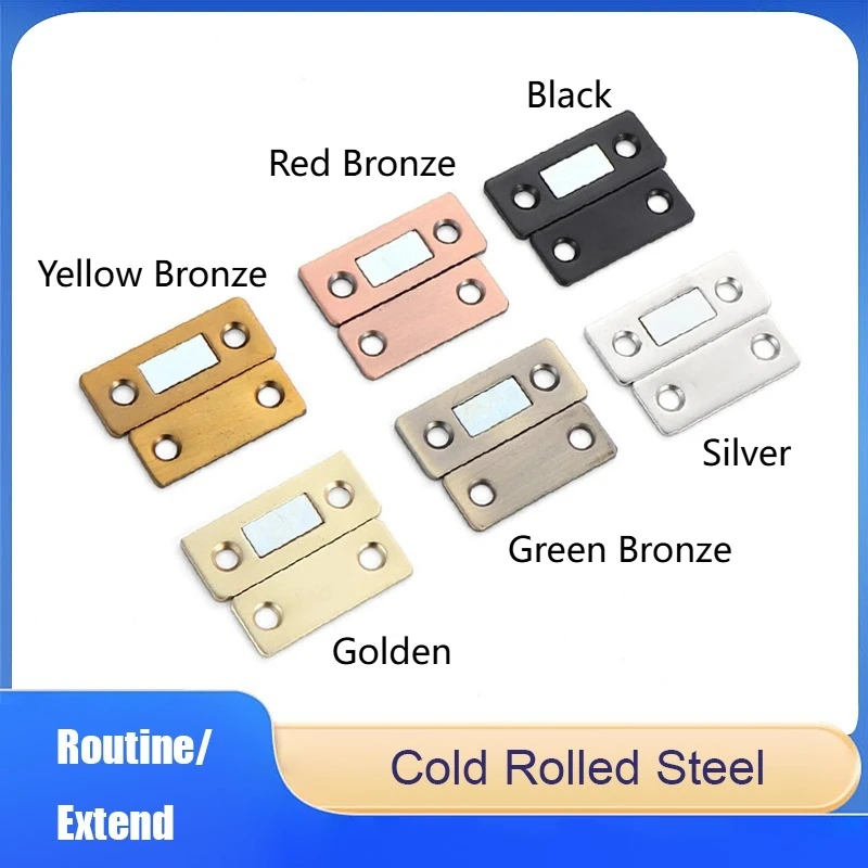 

2pcs Strong Magnetic Steel Catch Latch Hidden Door Closer Ultra Thin For Door Cabinet Cupboard Closer Furniture Hardware