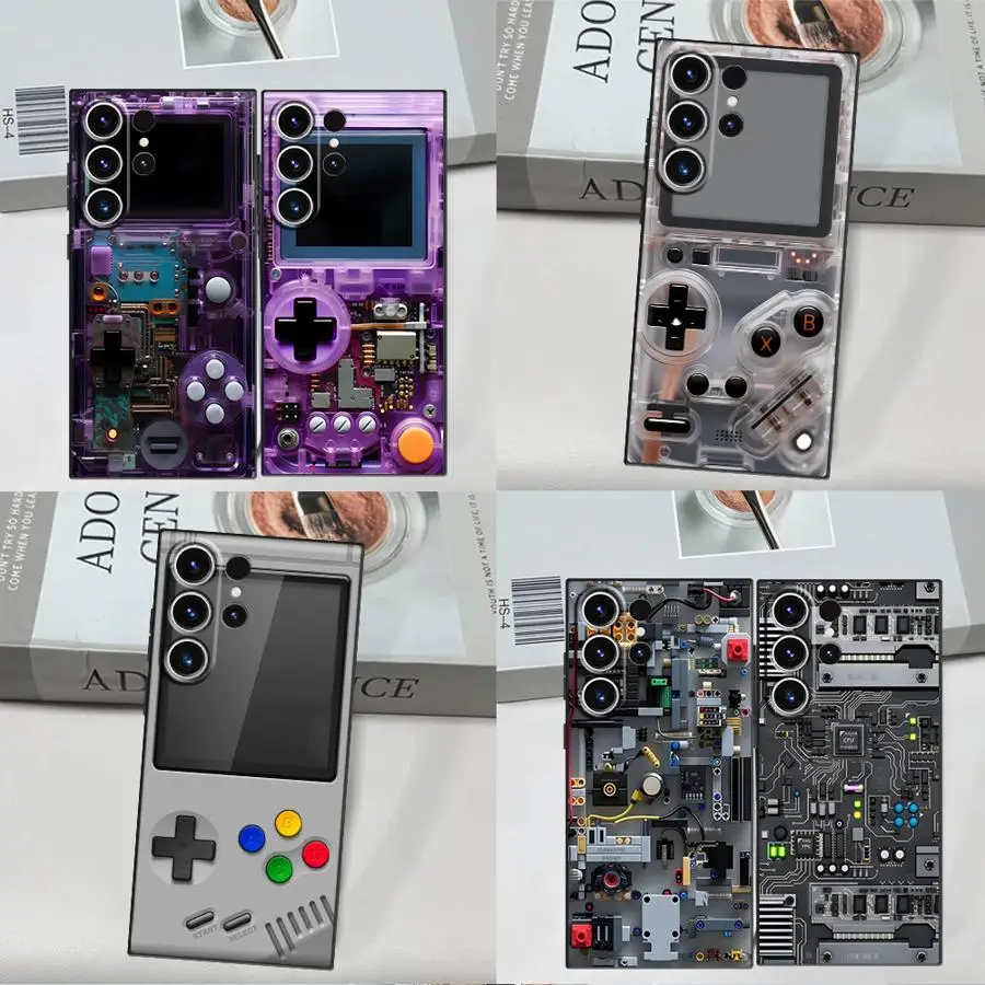 Purple Gaming Console Phone Cover Case for Samsung Galaxy S26 Ultra Note 20 10 S24 S23 S25 Plus S22 S21 S20 FE