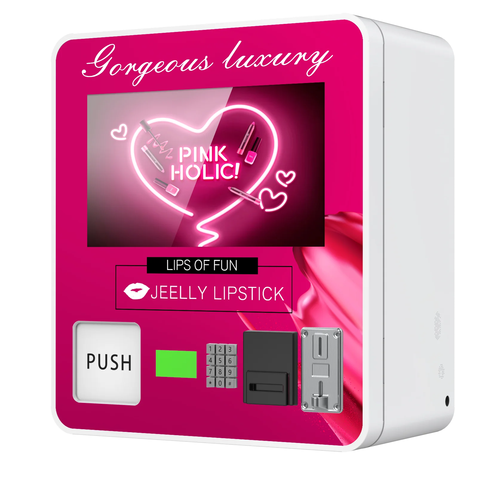 آلة بيع صغيرة مخصصة آلة بيع ماكياج الرموش الجمال التلقائي آلة بيع سطح الطاولة مع بطاقة الائتمان #3