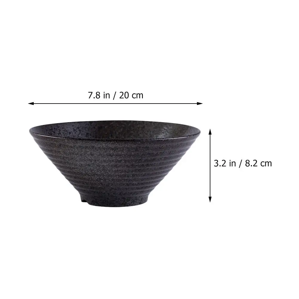 1Pcs Ceramic Ramen Bowl Japanese Style Retro Design Exquisite Craftsmanship Food Bowl for Daily Gathering Party Bar