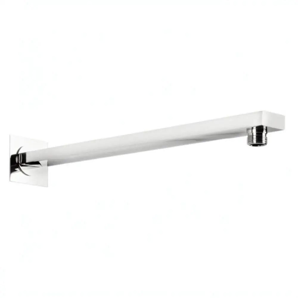 Bathroom Rainfall Shower Head Arm 16 Inch Square Stainless Steel Extension Pipe Wall Mounted Connector Accessory