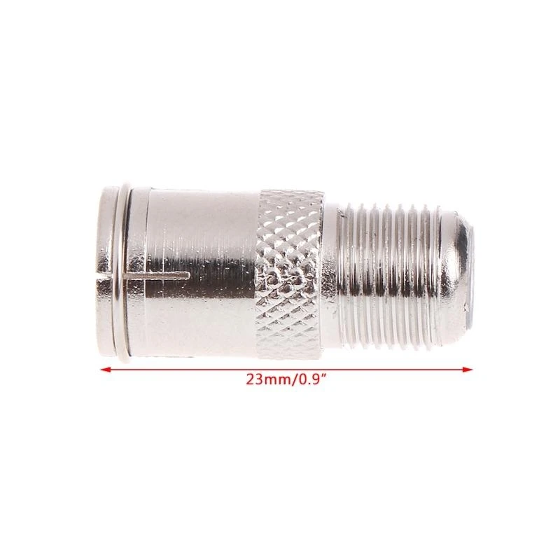 10 pcs ajuste rápido f conector conector masculino adaptador femenino: empuje en RF coaxial