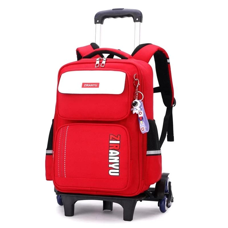 Carry On Kids\' Luggage Primary Junior High School Bag Rolling Backpack for Kids Girls Boy Wheeled Bag Student Trolley Schoolbags