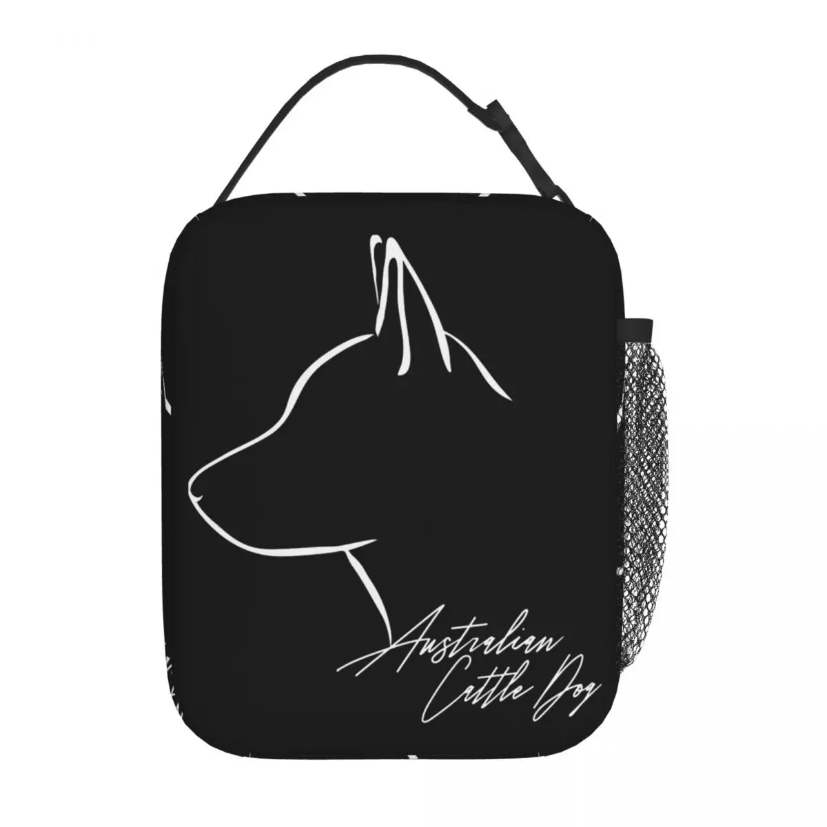 Australian Cattle Dog Dog Mom Profile Insulated Lunch Bag for Women Children Leakproof Food Boxes Thermal Lunch Box Tote