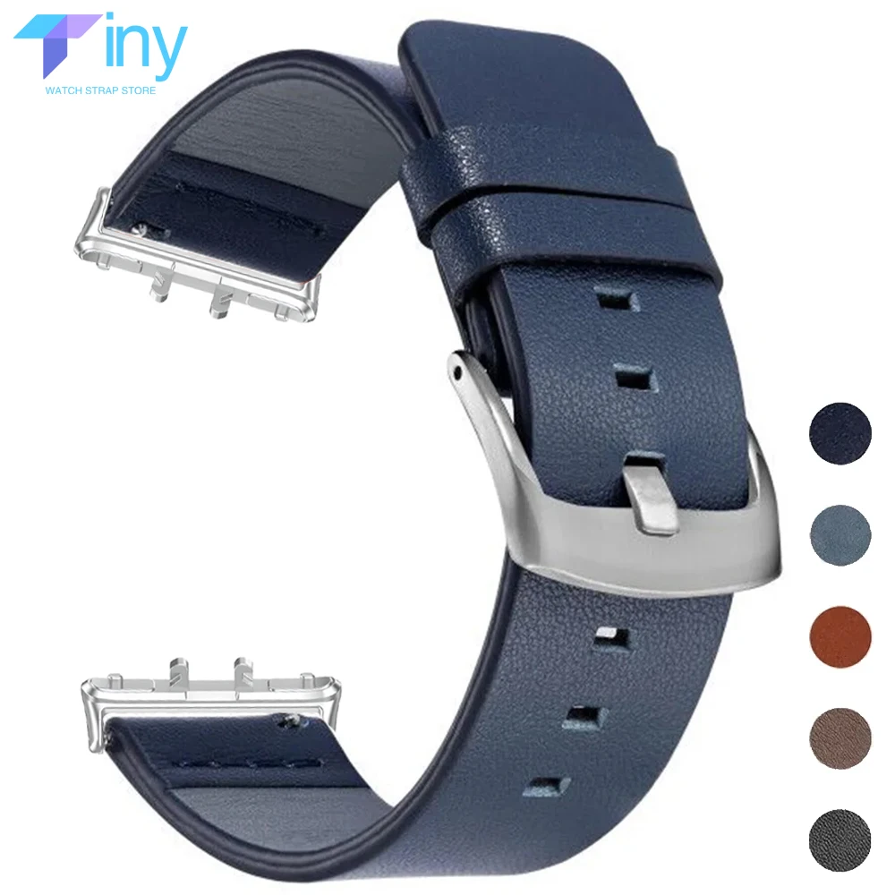 Quick Fit Leather Band for Samsuang Galaxy Watch Fit 3 18mm Genuine Strap Metal Connector for Galaxy Watch Fit 3 Correa Bracelet