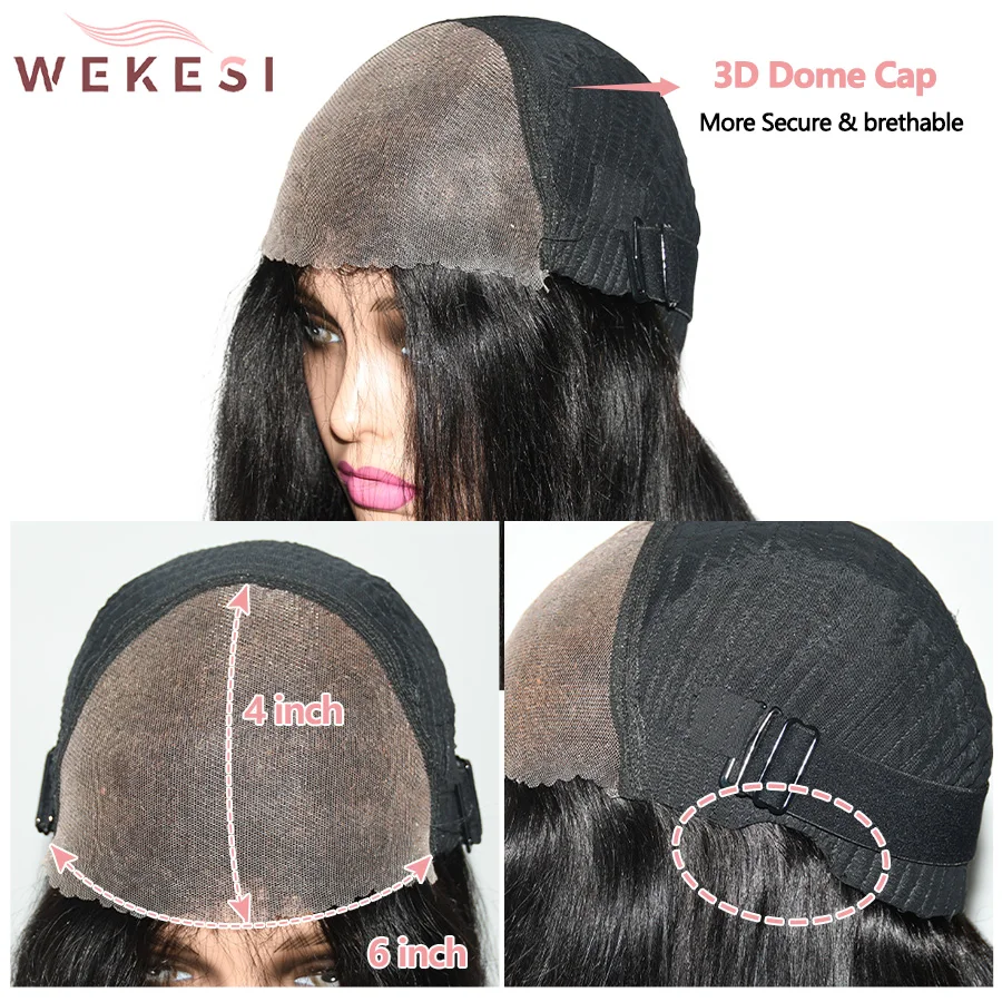 Glueless Műhaj Emberek haja Done kelt Behord vize Hajfodorítás Emberek haja wigs 6x4 Átlátható csipkével wigs 100% Brazíliai Durván faragott Emberek haja wigs