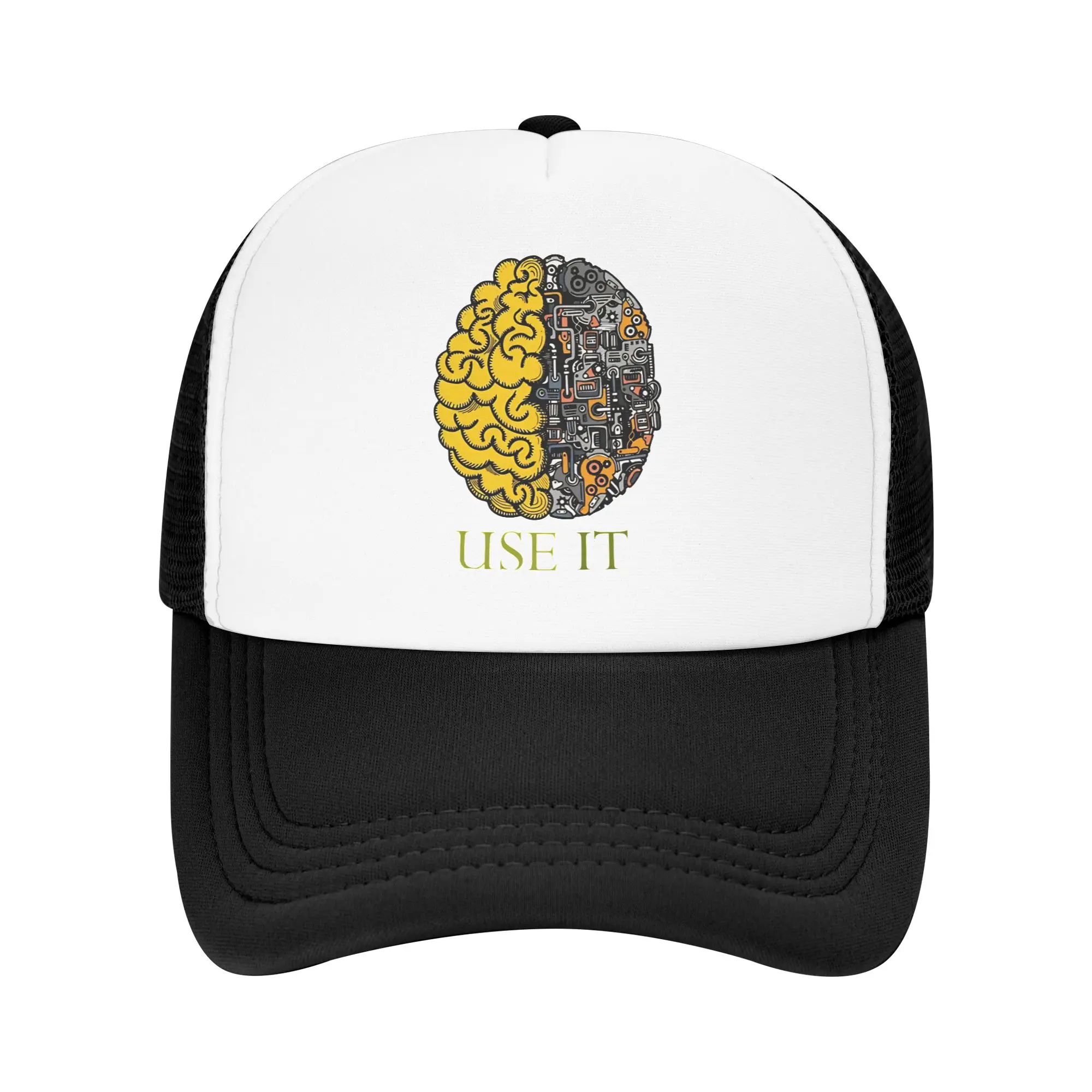 Men Women USE Your Brain Just Use It Trucker Cap Mesh Baseball Cap Snapback Caps  Hats Trucker Hat Adjustable Fishing Hat Summer