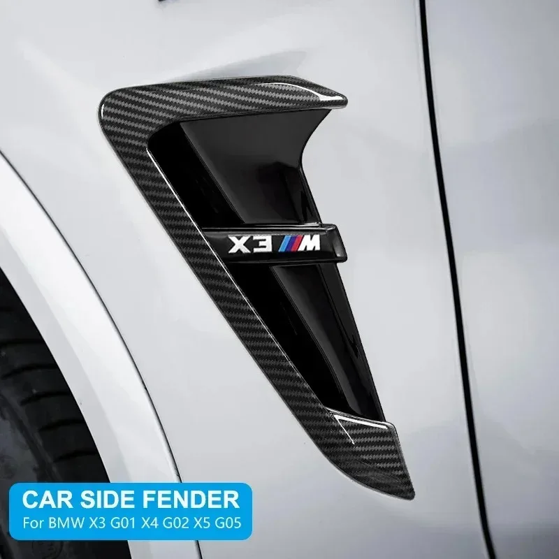 

2 шт. накладки на боковые воздухозаборники из карбона для BMW X3 G01 X4 G02 X5 G05, аксессуары для внешнего тюнинга
